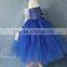 Kids new elsa dress movie formal dress and snowflake fabric for elsa