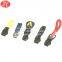 zine alloy zipper puller inject PVC rubber zipper slider cord zip cord puller slider