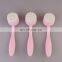 2020 custom long handle pink facial cleansing brush for bulk sell