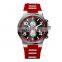Wholesale Luxury Stainless steel watch black silicone strap wrist watches High quality Sport watch for Men