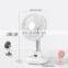 Best Wholesale 2021 Desktop Fan 4000mAh Battery Small Auto Oscillating Table Fan Portable Rechargeable Air Cooling Mini Fan