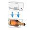 Stackable Clear Plastic Red Wine Storage Rack Free Standing Wine Bottle Holder Organizer For Refrigerator Water Bottle