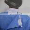 Disposable PPE Blue Isolation Gown With Knitted Cuff