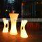 glow outdoor led furniture rechargeable plastic new design wedding led table led furniture decorations