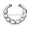 Chain 316L surgical steel fake septum clicker nose piercing Body Jewelry