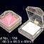 Small size jewelry display transparent box for wedding rose heart shape