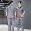 Summer Short Sleeved Work Clothes Set for Male and Female Workers, Workshop Labor Protection Clothing, Sweat Absorbing and Breathable Half Sleeved Work Clothes Wholesale