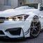 F82 F80 carbon fiber front bar top corner air intake trim front splitter For BMW M4 F82 M3 F80