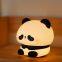 EGOGO Rechargeable LED Touch Panda Night Light Lovely USB Animal Bed Lamp for Kids' Room Mini Silicon Night Light for Home Use