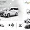 Wholesale ALPHARD High Quality 1:24 Zinc Alloy Rubber Children Diecast Kids Toy Car