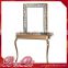 Beiqi Wholesale Price Golden Stainless Steel Mirror Station wiht Led Light Decorative Barber Shop Mirror Salon Furniture