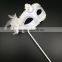 Party ladies fashion sexy white Princess Masquerade Masks With Stick venetian mask party supplies
