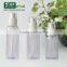 80ml 100ml 120ml Clear Plastic PET Bottle With Pump Spray for Skin Care