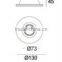High Quality Round Gypsum Recessed Concealed Ceiling Light