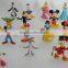 2016 Newest custom anime 3D small pvc plastic disney Mickey figures