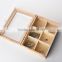 wooden wine gift box for double bottles unfinished