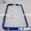 Phone plastic bumper with blue painted prototype