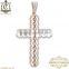 14k Rose Gold Pendant Jewelry.Top New Design Women Cross Pendant.Pave Diamond Cross Pendant. Wholesale Jewelry Supplier