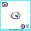 SC/UPC Single mode 12 color 12 fiber 1.5m blue connector flat fan out fiber optic pigtail