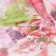 Hot selling excellent flower silk chiffon print fabric for party dress
