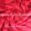Cationic minky fabric PV cashmere rose red with dark and light