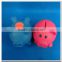 Plastic pig shape kids coin bank