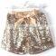 Wholesale lovely design girls pom pom shorts, baby sequin shorts hot selling