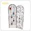 Modern Floor Standing 2 tiers Metal Wine Display Cabinet