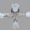 Latest Modern flower shape glass brushed nickle wrought iron Ceiling lamp ChandelierLed incandescent Coozen Factory