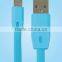 Flat Micro USB Cable for Huawei Samsung Mobile Phone