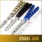 2016 New Premium best selling products balisong butterfly trainer knife salon knife hairdressers