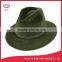 Green or Mix Green Wool Felt Fedora Hats