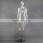 plastic full body mannequin, display transparent female mannequin