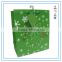 Custom printed Green christmas Paper Bag Printing with Best Price and Christmas paper bag Made in China