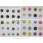 Fashion Colorful cloud printed wooden buttons 4 holes 3cm for fabric