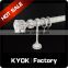KYOK Elegant white gold crack color curtain finials, curtain rod set wholesale with cheap price