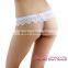 White sexy scalloped hot asian Lace G-string with young girls g-string