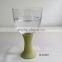 10 oz mouth blown color stem glass white wine glass