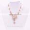 2016 Trendy Flower Pendant Necklace with Crystal Rhinestone Zircon Stone 18K Gold Plated Jewelry Valentine's Day Gift GJ-109
