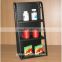 light duty 3 tier counter top chewing gum display for promotion