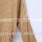 Comfortable material Women's plain long sleeve t shirt with drape hem