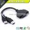Vision latest 7+15pin USB3.0 HDD cable for 2.5'' HDD