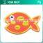 Tropical Wavy Strip Fish Embroidery Hot Applique Clothing Patches
