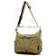 Vintage Leather Canvas College Student Shoulder Bag Trendy Messenger Bag