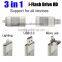 3in1 mobile iFlash Driver Micro usb/ 8Pin USB 2.0 i-Flash Driver for iPhone for Android Smartphones from Timiya