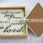 Eco-friendly bar absorbent stone coaster with mdf cork