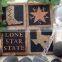 All kinds of theme natural rusty color slate coaster