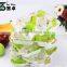 1200ml Big volume eco-friendly thickness embossing disposable 3 compartment plastic bento box/lunch box/food container