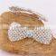 18K Gold Plated Pearl Butterfly Hairpins Woman/Girl's Austrian Crystal Hairwear Headdress Accessory Headwear