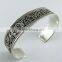 Filigree Work Antique 925 Sterling Silver Bangle, Wholesale Silver Jewelry, Silver Jewelry India